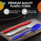 150PCS Patriotic Heavy Duty Plastic Silverware Set – Red, White & Blue Disposable Cutlery (Forks, Knives & Spoons) for 4th of July, Parties & Celebrations